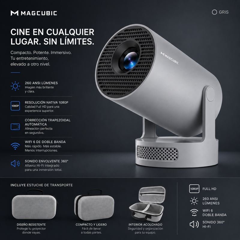 PROYECTOR PORTÁTIL ULTRA HD 8K