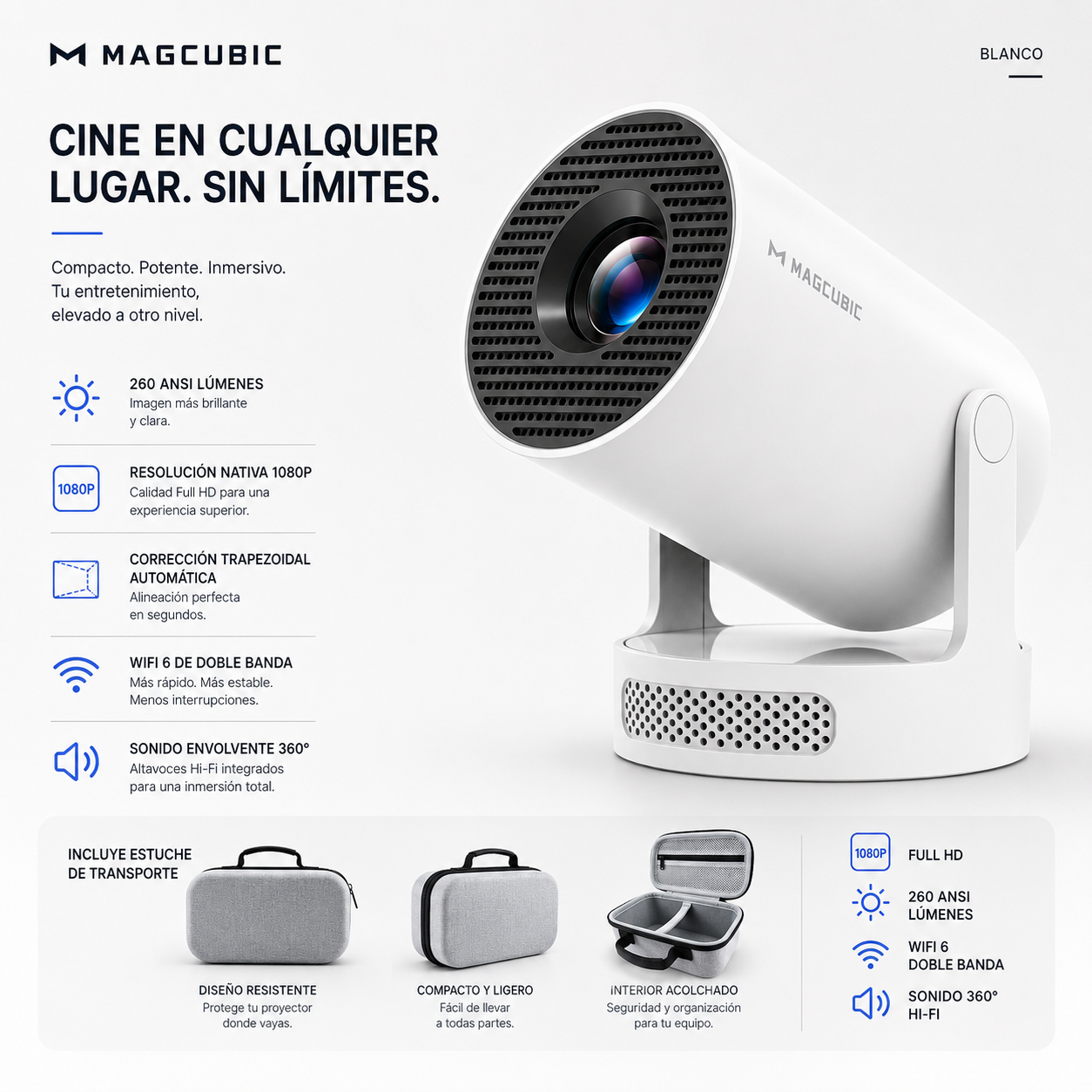 PROYECTOR PORTÁTIL ULTRA HD 8K